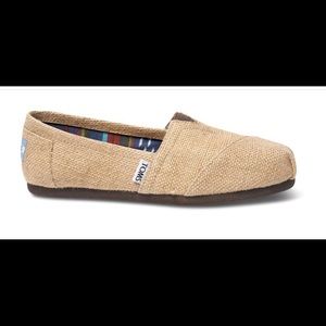 Burlap Toms Womens size 8